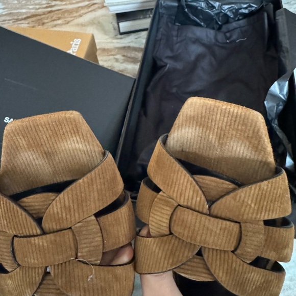 Saint Laurent Tribute Nu Pieds Suede Sandals size 38 - Picture 4 of 8
